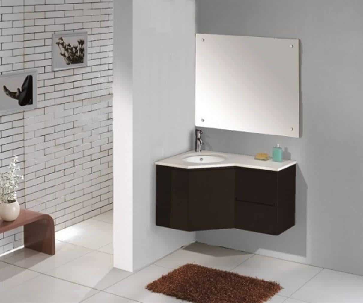 Fregadero esquinero de cocina de acero inoxidable 304, lavabo montado en la  pared, lavabo triangular para lavabo de esquina de lavado de manos (color